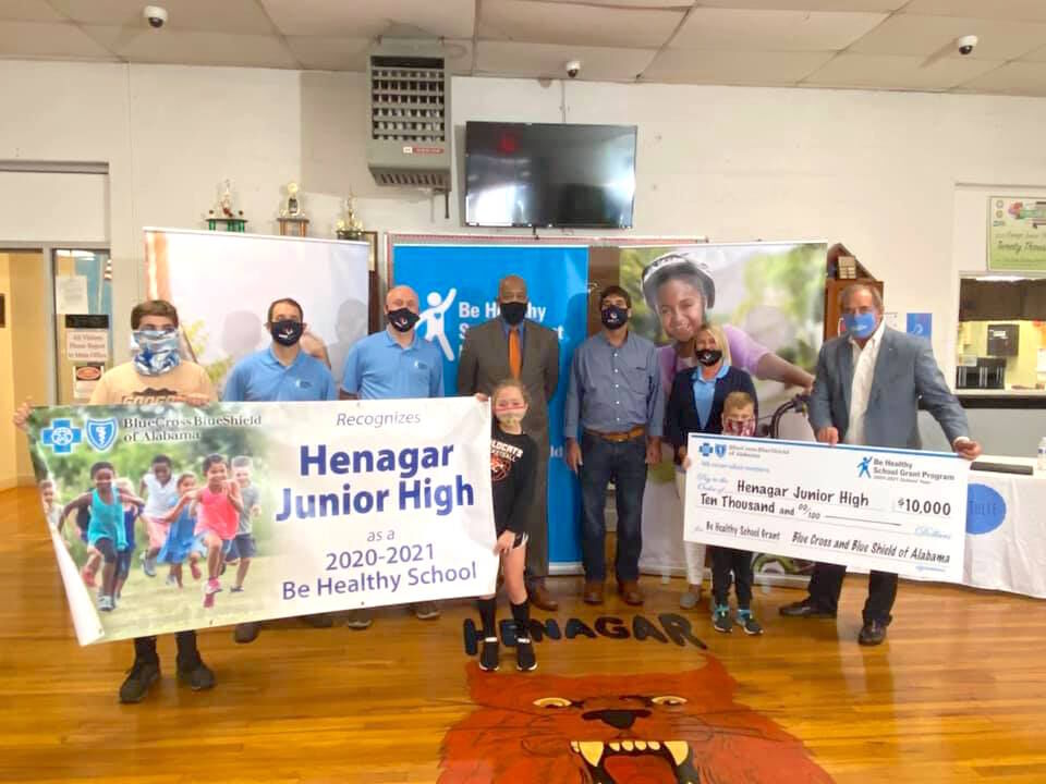 Henagar Junior High awarded $10,000 from BlueCross BlueShield of Alabama